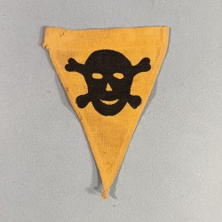 PETIT DRAPEAU ALLEMAND SIGNALEMENT DE MINES OU TERRAIN MINE SECONDE GUERRE